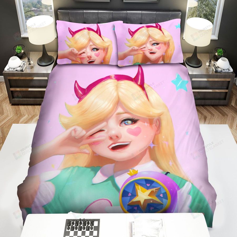 Star Vs. The Forces Of Evil Star Butterfly Digital Artwork Bed Sheets Spread Duvet Cover Bedding Sets
