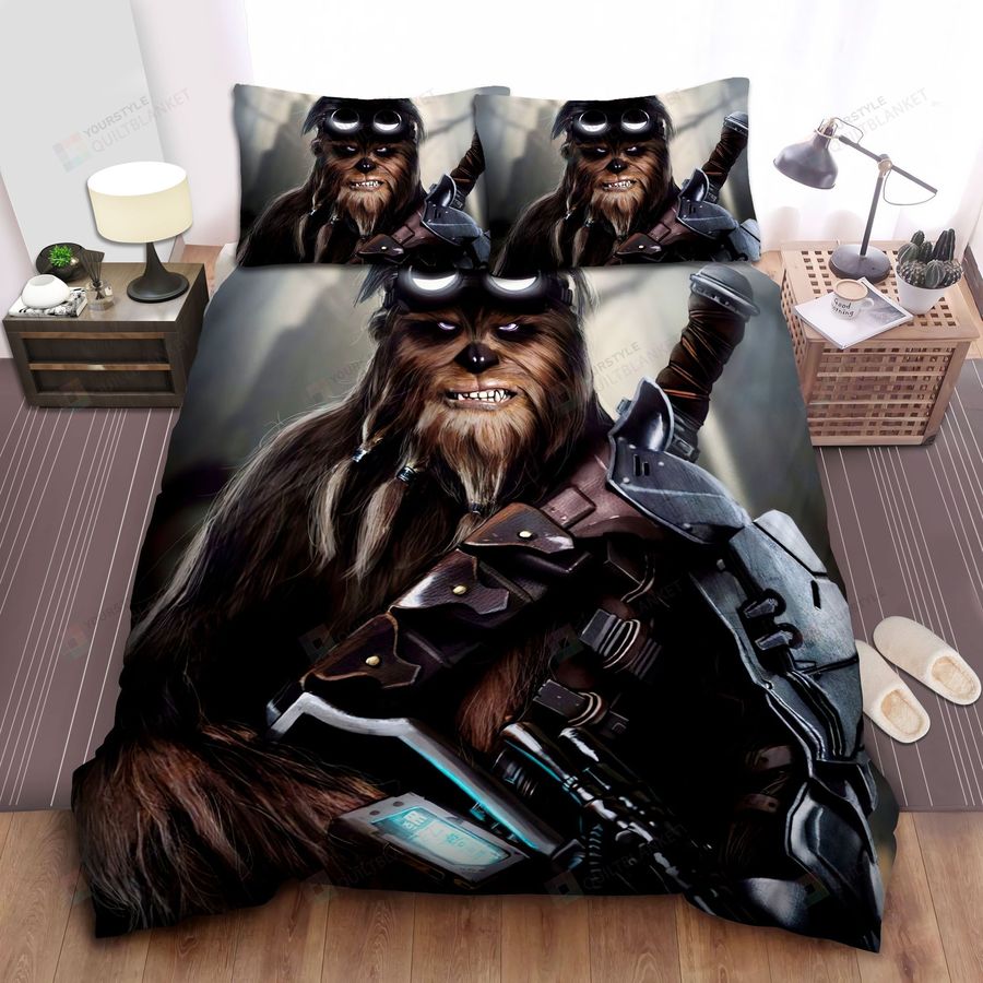 Star Wars Chewbacca Angry Soldier Bed Sheets Spread Comforter Duvet Cover Bedding Sets
