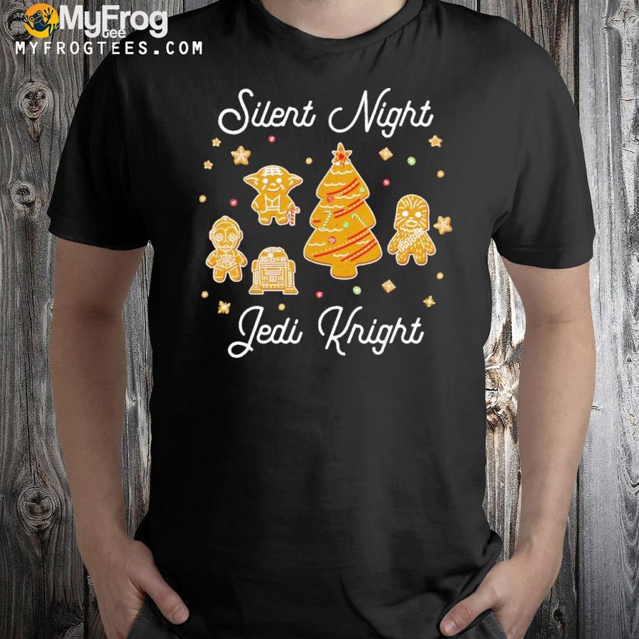 Star wars Christmas Christmas silent night jedI knight gingerbread shirt
