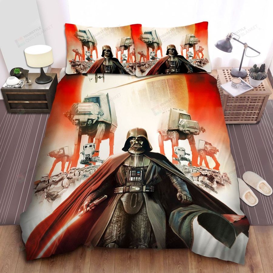 Star Wars Darth Vader And First Galactic Empire Army Bed Sheets Spread Comforter Duvet Cover Bedding Sets