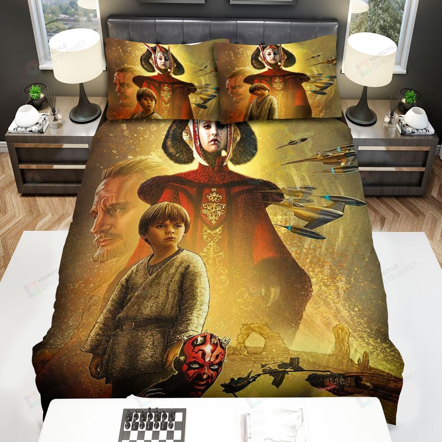 Star Wars Episode I - The Phantom Menace The Girl - Boy - Man And Demon Movie Poster Bed Sheets Spread Comforter Duvet Cover Bedding Sets