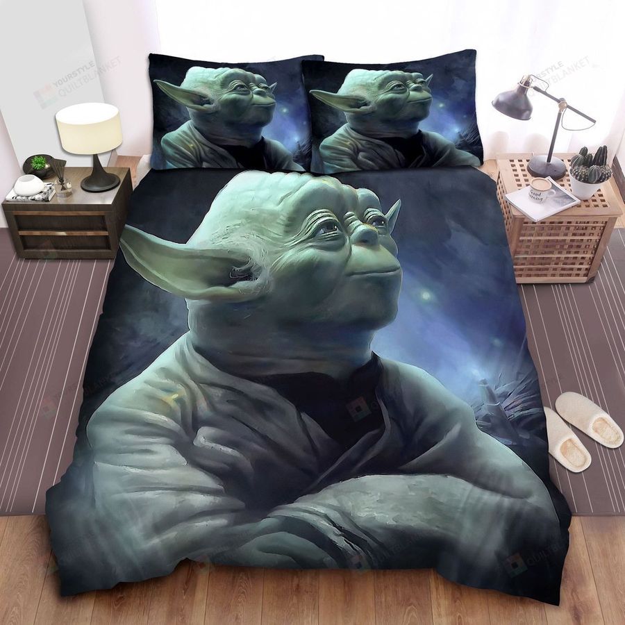 Star Wars Master Yoda Painting Bed Sheets Spread Comforter Duvet Cover Bedding Sets
