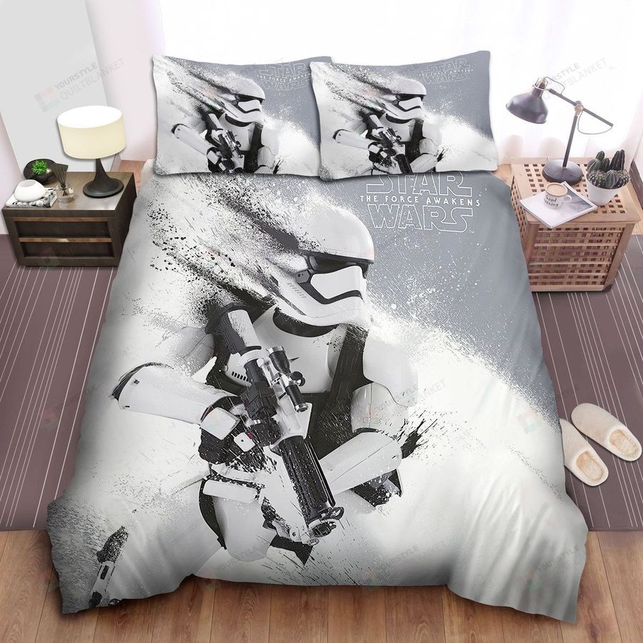Star Wars Stormtrooper In The Force Awaken Poster Bed Sheets Spread Comforter Duvet Cover Bedding Sets