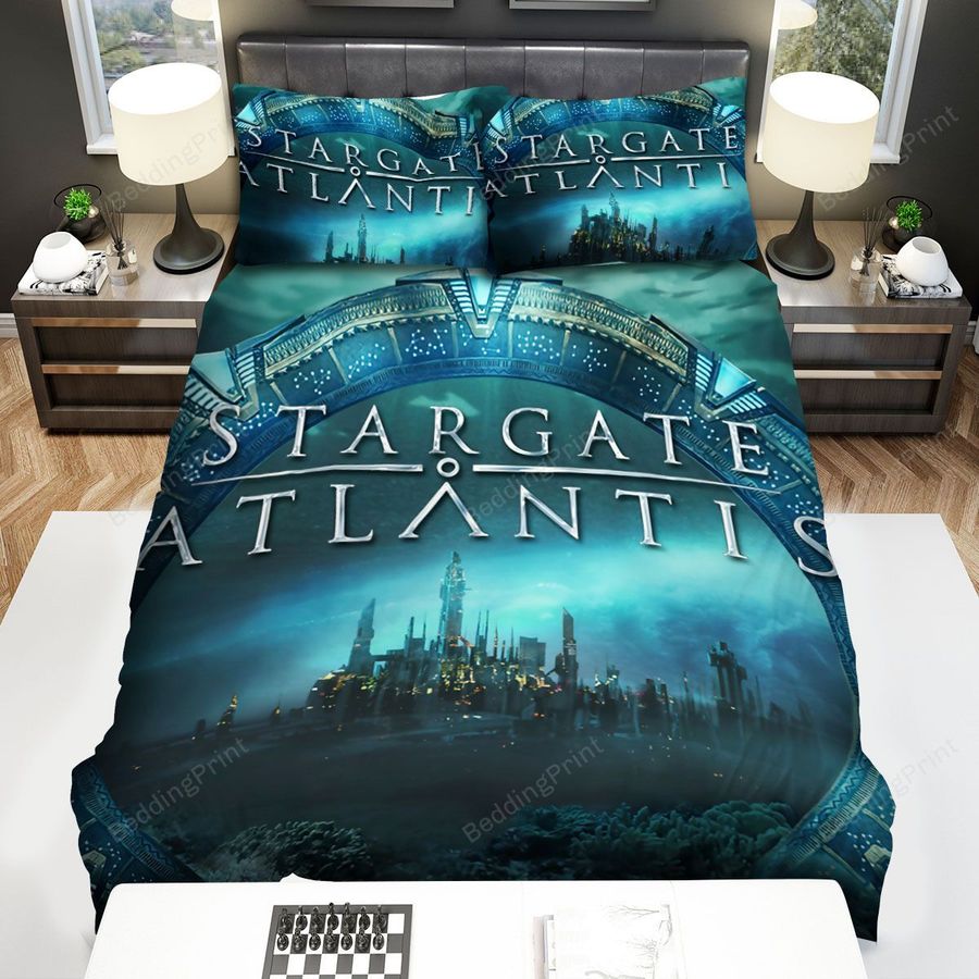 Stargate Atlantis City Circle Bed Sheets Spread Comforter Duvet Cover Bedding Sets