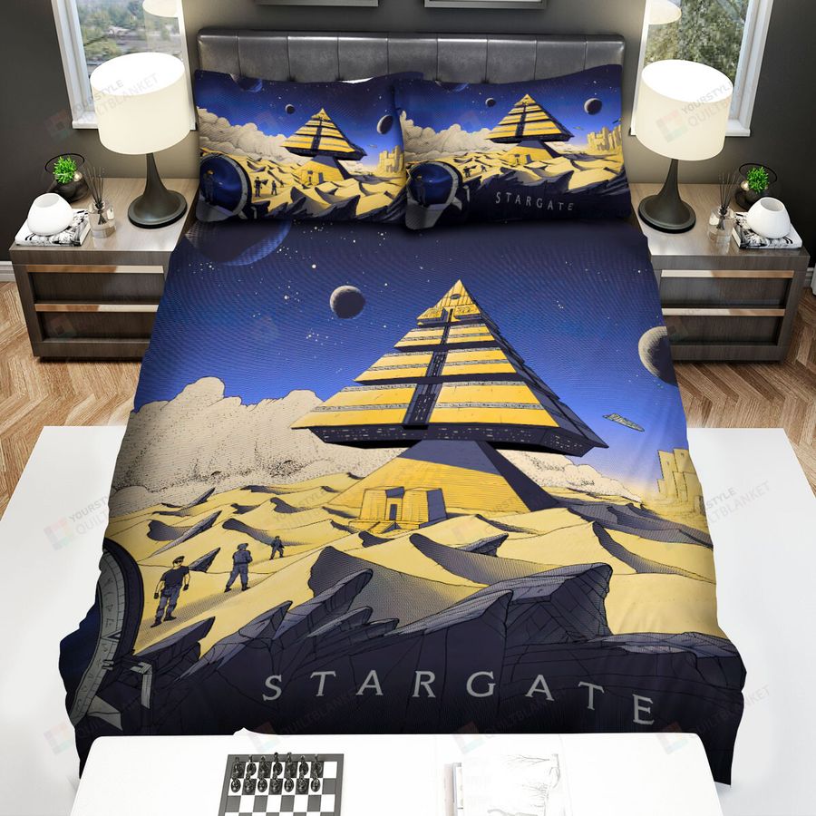 Stargate Movie Poster 4 Bed Sheets Spread Comforter Duvet Cover Bedding Sets