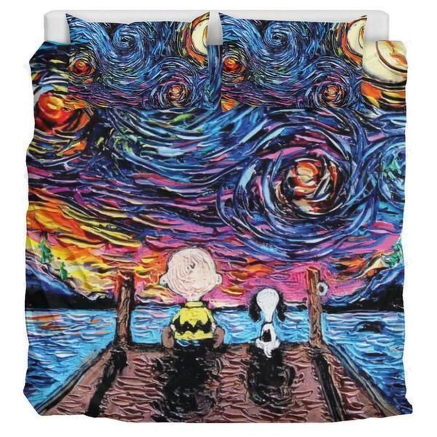 Starry Night Snoopy - Bedding Set (Duvet Cover & Pillow Cases)