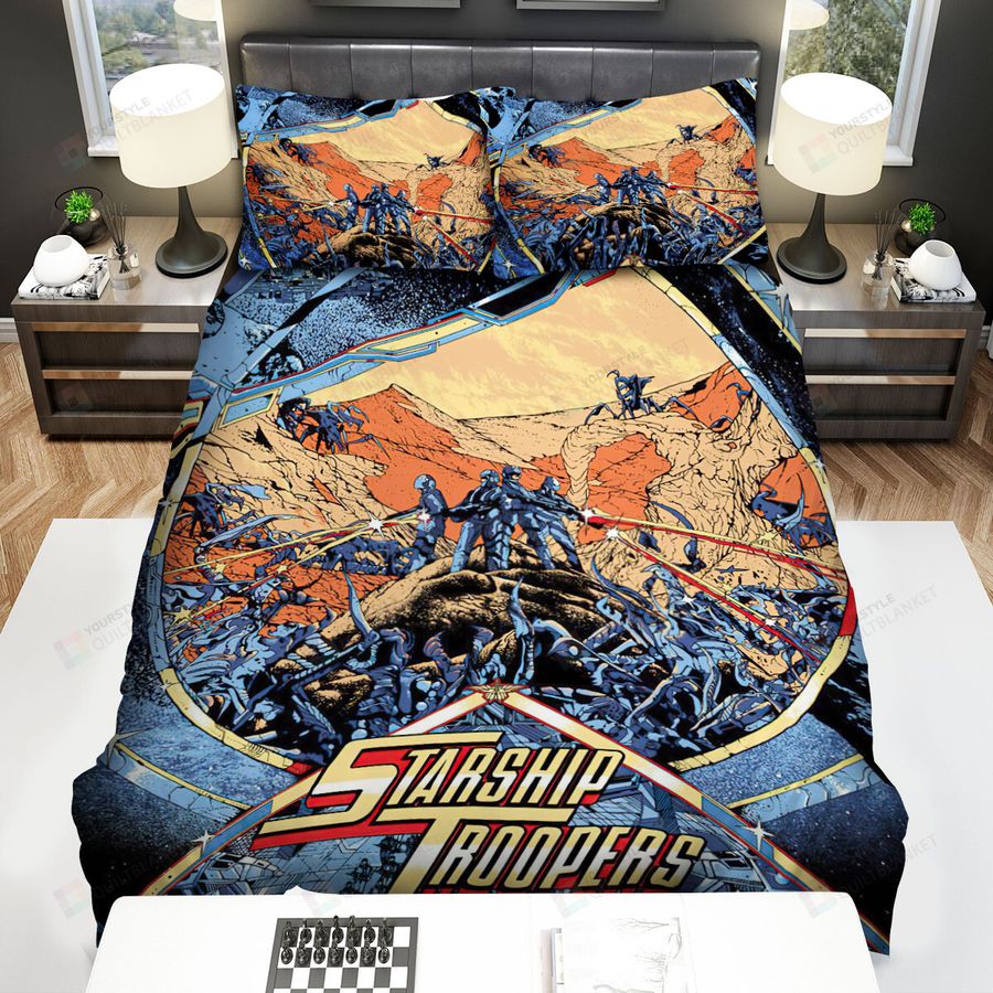 Starship Troopers Movie Art 5 Bed Sheets Spread Comforter Duvet Cover Bedding Sets