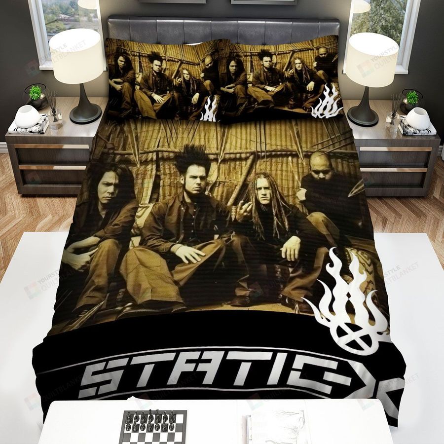 Static-X Posting Of The Band Old Color Picture Bed Sheets Spread Comforter Duvet Cover Bedding Sets