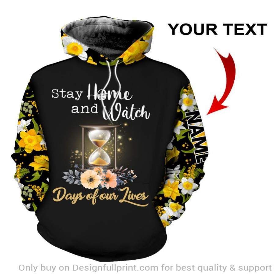 Stay Home And Watch Personalized Unisex Hoodie