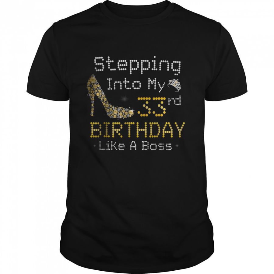 Stepping Into My 33Rd Birthday Like A Boss T Shirt