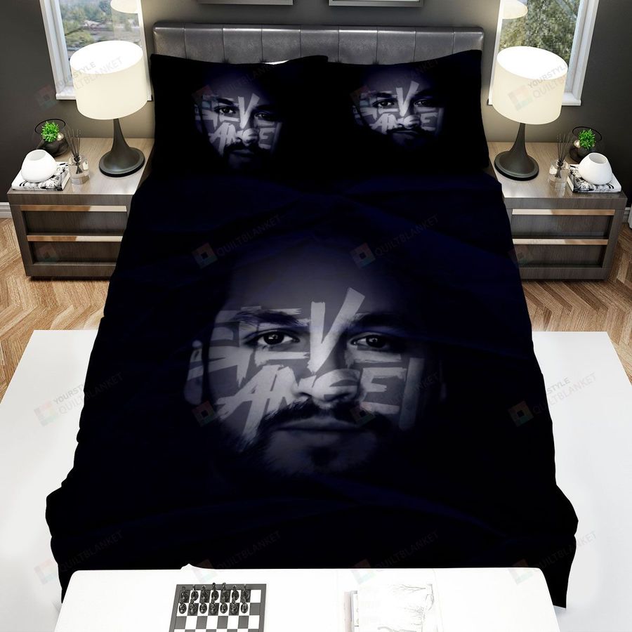 Steve Angello Face Background Bed Sheets Spread Comforter Duvet Cover Bedding Sets