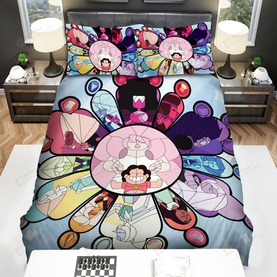 Steven Universe Characters Line Art Bed Sheets Spread Duvet Cover Bedding Sets