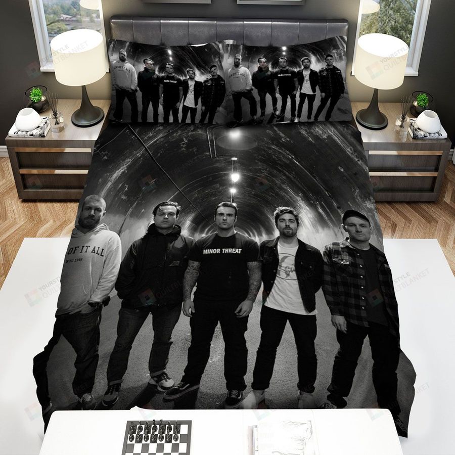 Stick To Your Guns Band Black And White Pose Bed Sheets Spread Comforter Duvet Cover Bedding Sets