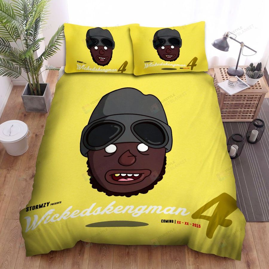 Stormzy Yellow Background Bed Sheets Spread Comforter Duvet Cover Bedding Sets