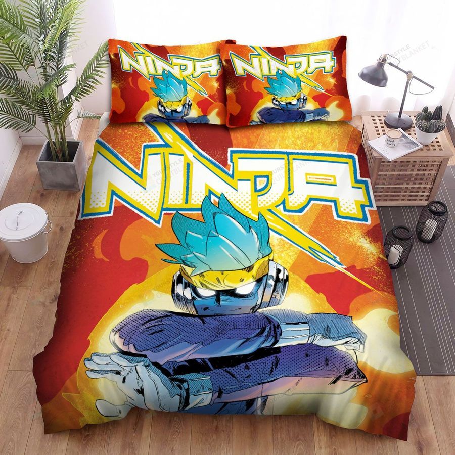 Streamer Ninja The Most Dangerous Game Comic Art Bed Sheets Spread Duvet Cover Bedding Sets