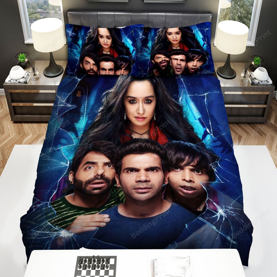 Stree (2018) Movie Poster Theme Bed Sheets Spread Comforter Duvet Cover Bedding Sets