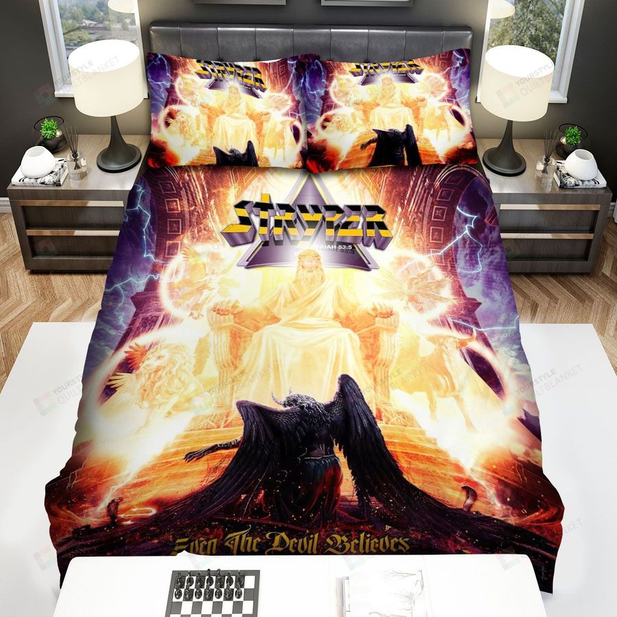 Stryper Band Album Even The Devil Believes Bed Sheets Spread Comforter Duvet Cover Bedding Sets
