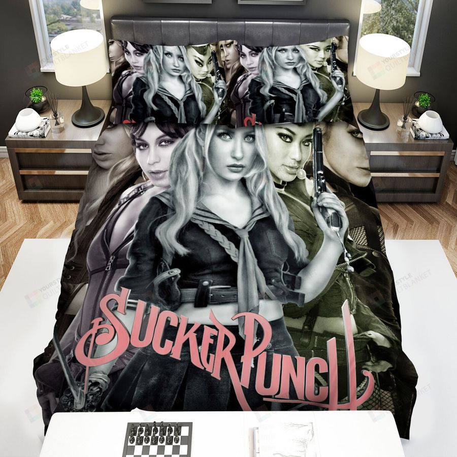 Sucker Punch Movie Five Girl Poster Bed Sheets Spread Comforter Duvet Cover Bedding Sets