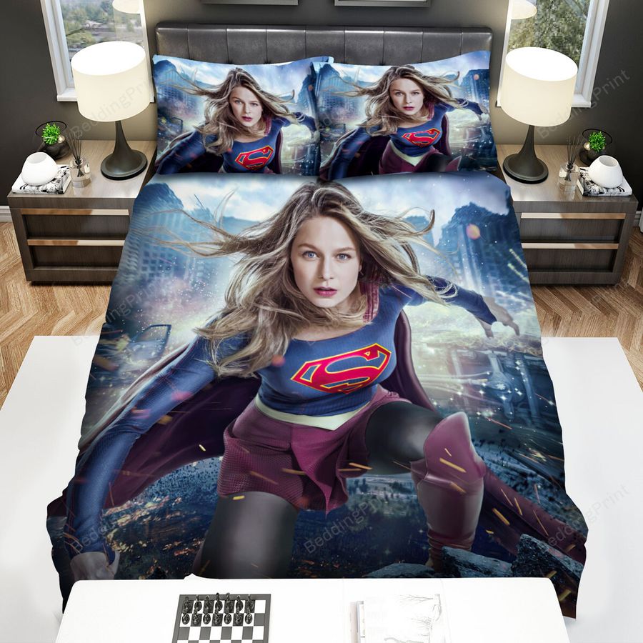 Supergirl Desolate Place Bed Sheets Spread Comforter Duvet Cover Bedding Sets
