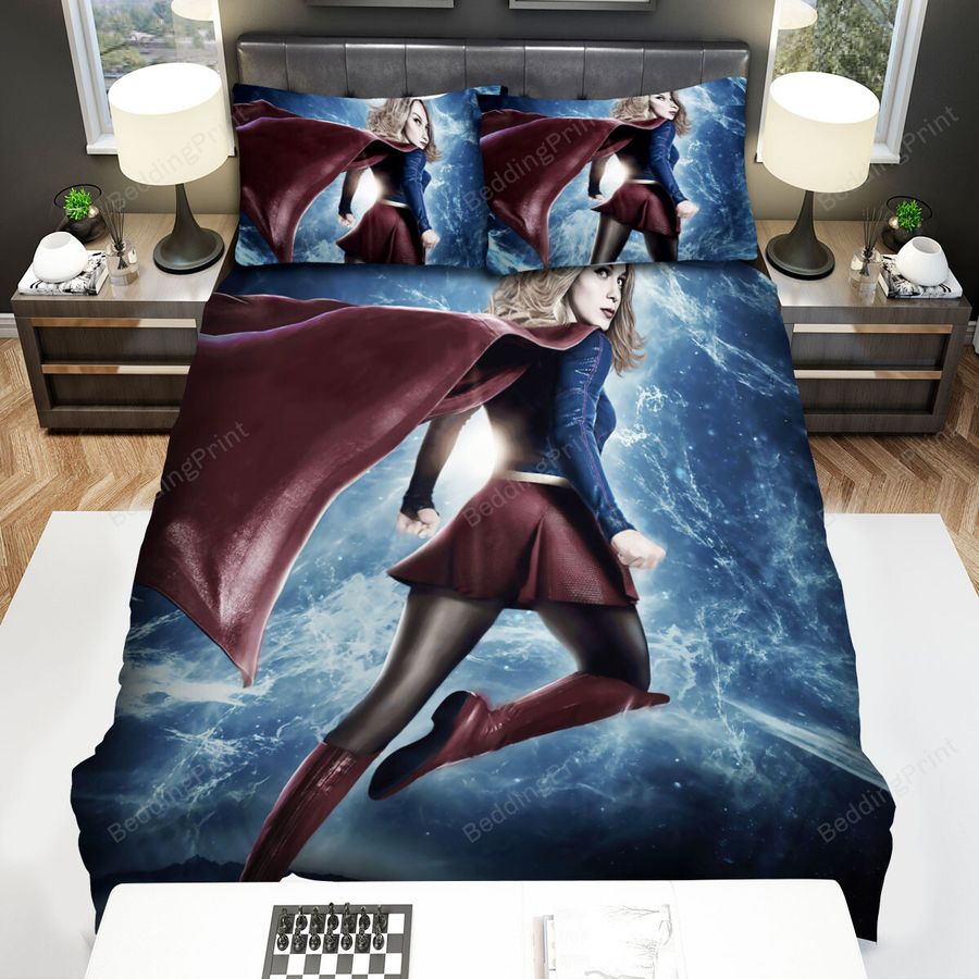 Supergirl Movie Poster 4 Bed Sheets Spread Comforter Duvet Cover Bedding Sets