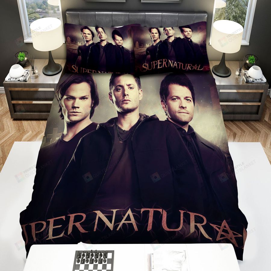 Supernatural (2005–2020) 2 Poster 5 Bed Sheets Spread Comforter Duvet Cover Bedding Sets