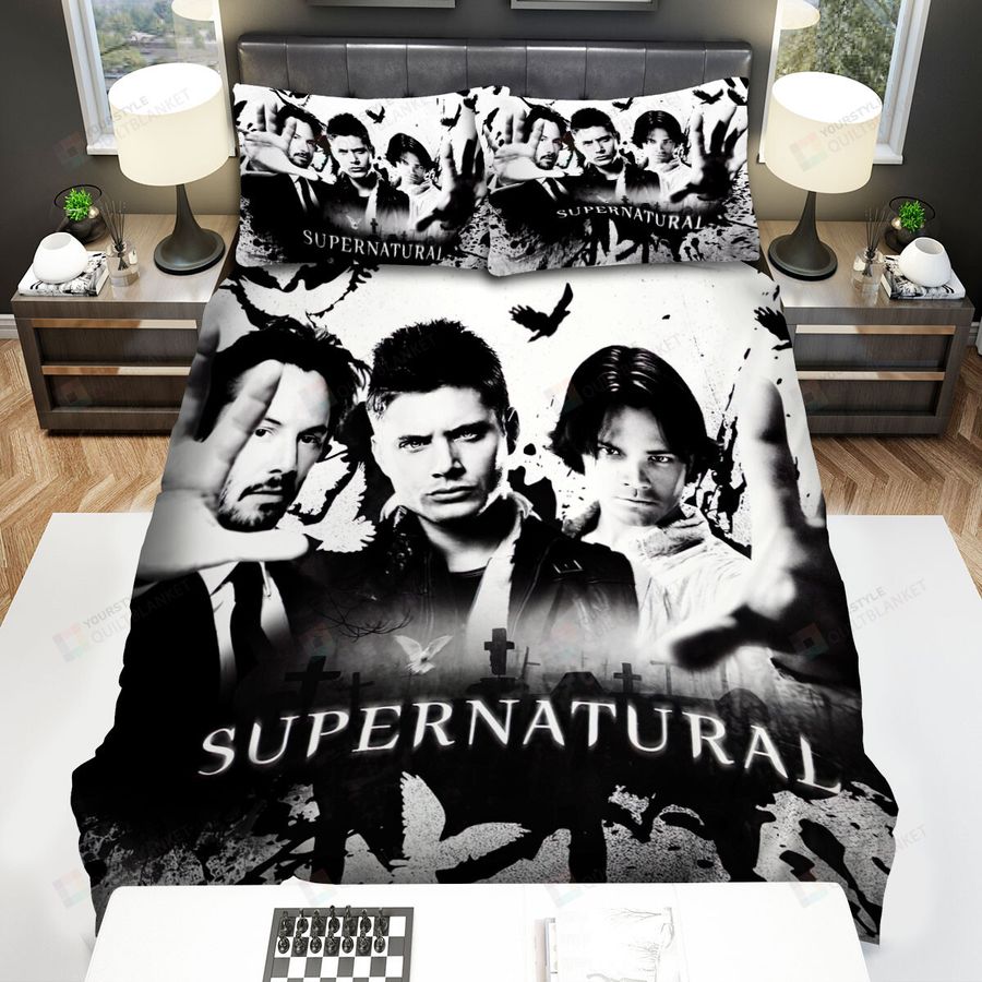 Supernatural (2005–2020) Black Bird Bed Sheets Spread Comforter Duvet Cover Bedding Sets