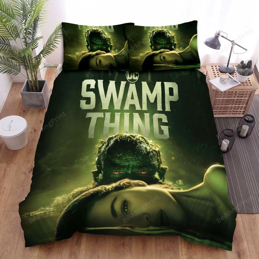 Swamp Thing (2019) Swamp Thing & Abby Holland Movie Poster Ver 4 Bed Sheets Spread Comforter Duvet Cover Bedding Sets