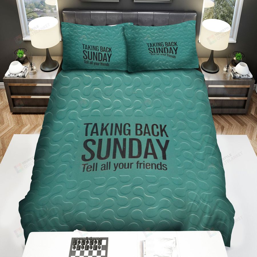 Taking Back Sunday Tell All Your Friends Art Bed Sheets Spread Comforter Duvet Cover Bedding Sets