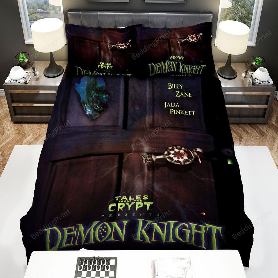Tales From The Crypt Demon Knight Poster 2 Bed Sheets Spread Comforter Duvet Cover Bedding Sets