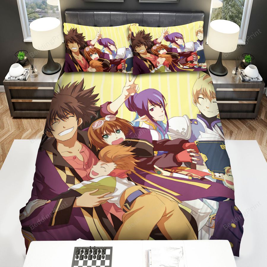 Tales Of Vesperia Characters's Happy Time Bed Sheets Spread Duvet Cover Bedding Sets