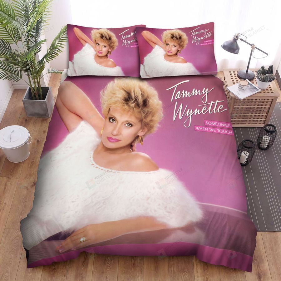 Tammy Wynette Photo Cover Album Somtimes When We Touch Bed Sheets Spread Comforter Duvet Cover Bedding Sets