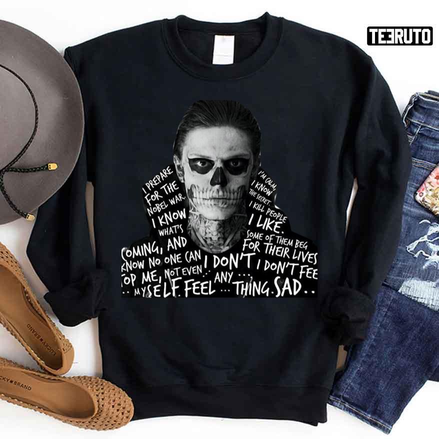 Tate Langdon Sweat AHS American Horror Story Skull Face Unisex Sweatshirt