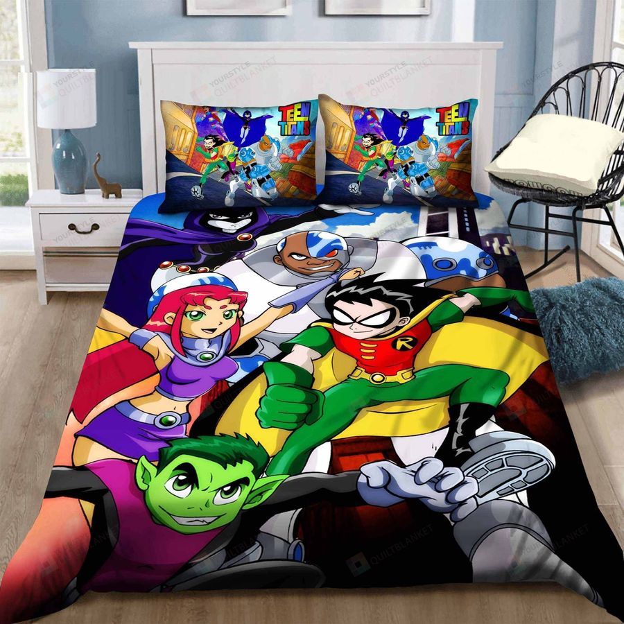 Teen Titans Bedding Set Sleepy (Duvet Cover & Pillow Cases)