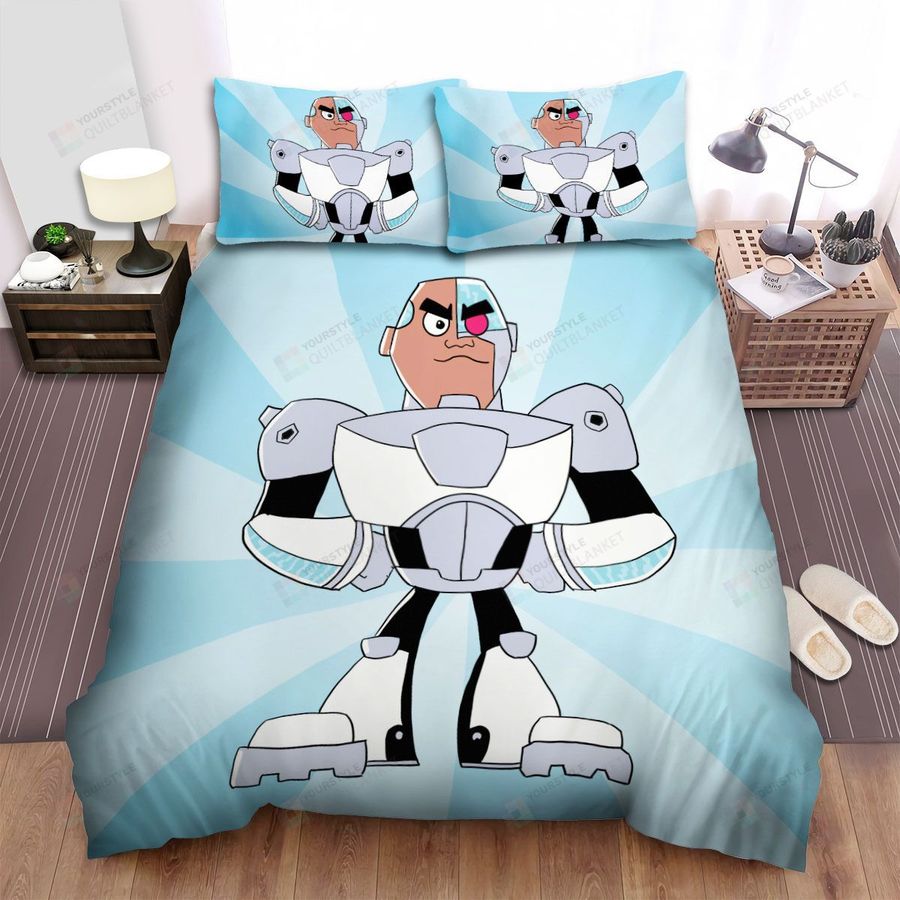 Teen Titans Go Cyborg Bed Sheets Spread Comforter Duvet Cover Bedding Sets