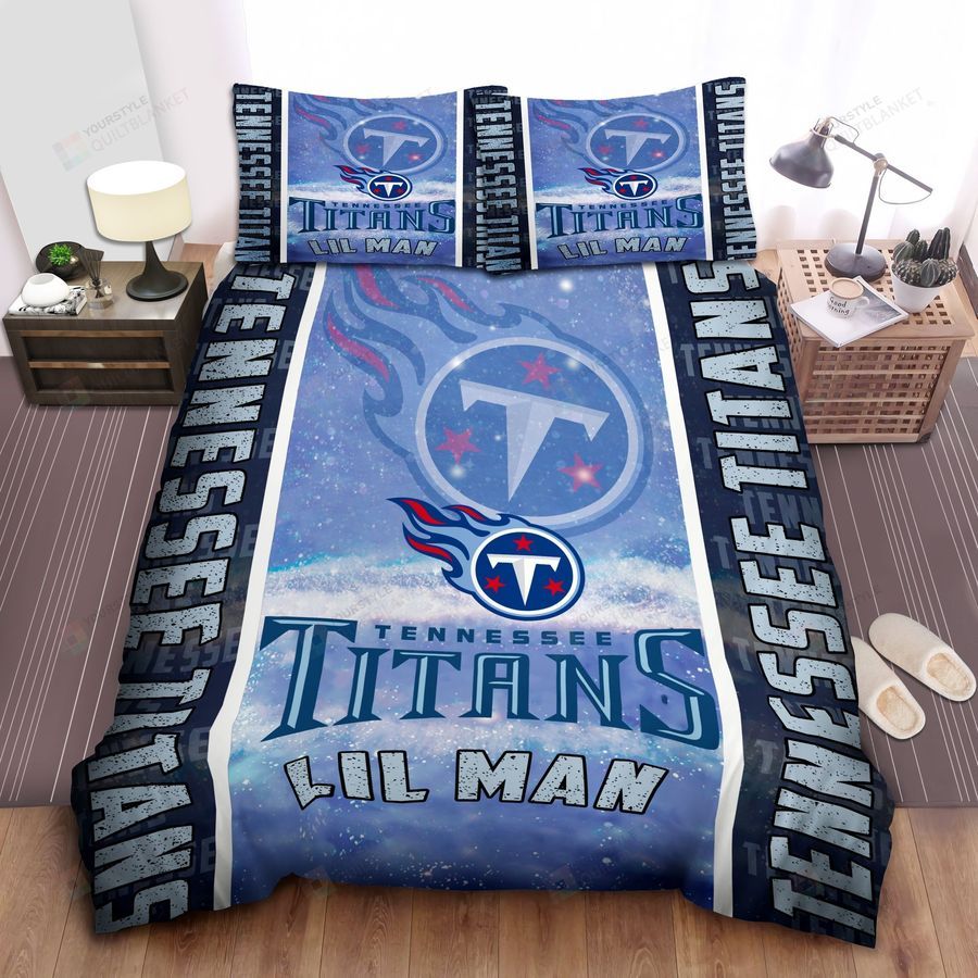 Tennessee Titans Bedding Set,Custom Name Tennessee Titans Duvet Covers,Titans Nfl Bedding, Titans Nfl Bedding Fan Gift,Nfl Lovers Gift, Hh 7