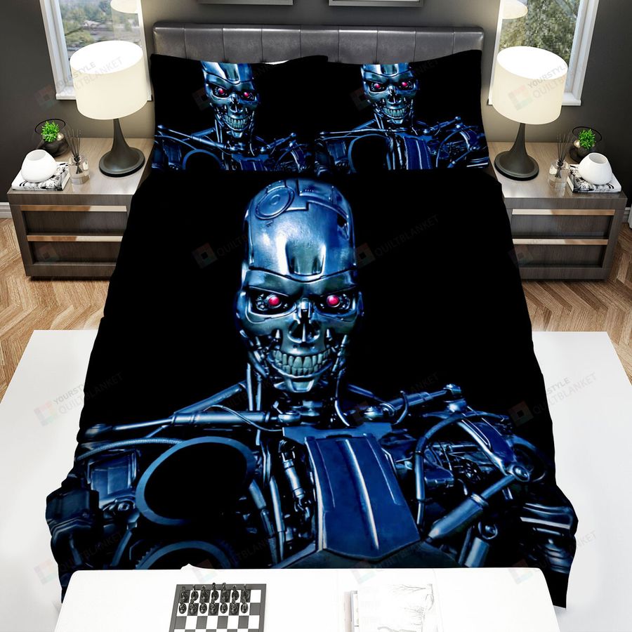 Terminator Genisys Movie Robot Photo Bed Sheets Spread Comforter Duvet Cover Bedding Sets