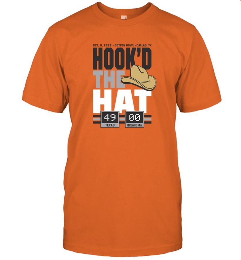 Texas Longhorns Hook'd That Hat Red River Showdown Champions Tee