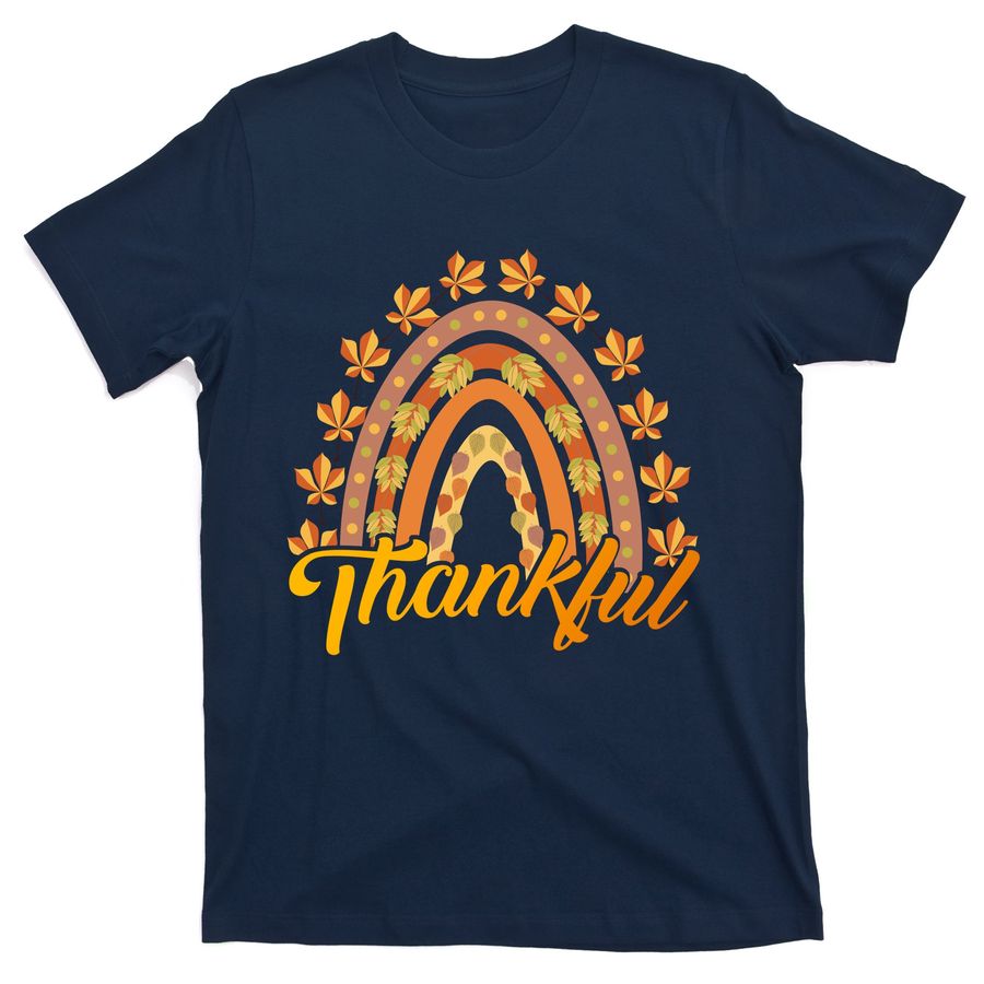 Thankful Fall Rainbow, Thankful Grateful Blessed Autumn Fall 2022 T-Shirts - 96