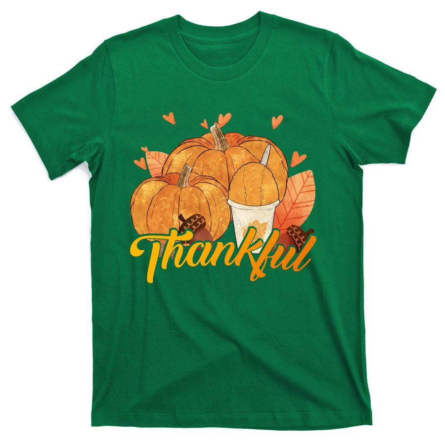 Thankful Pumpkins, Thankful Grateful Blessed Autumn Fall 2022 T-Shirts