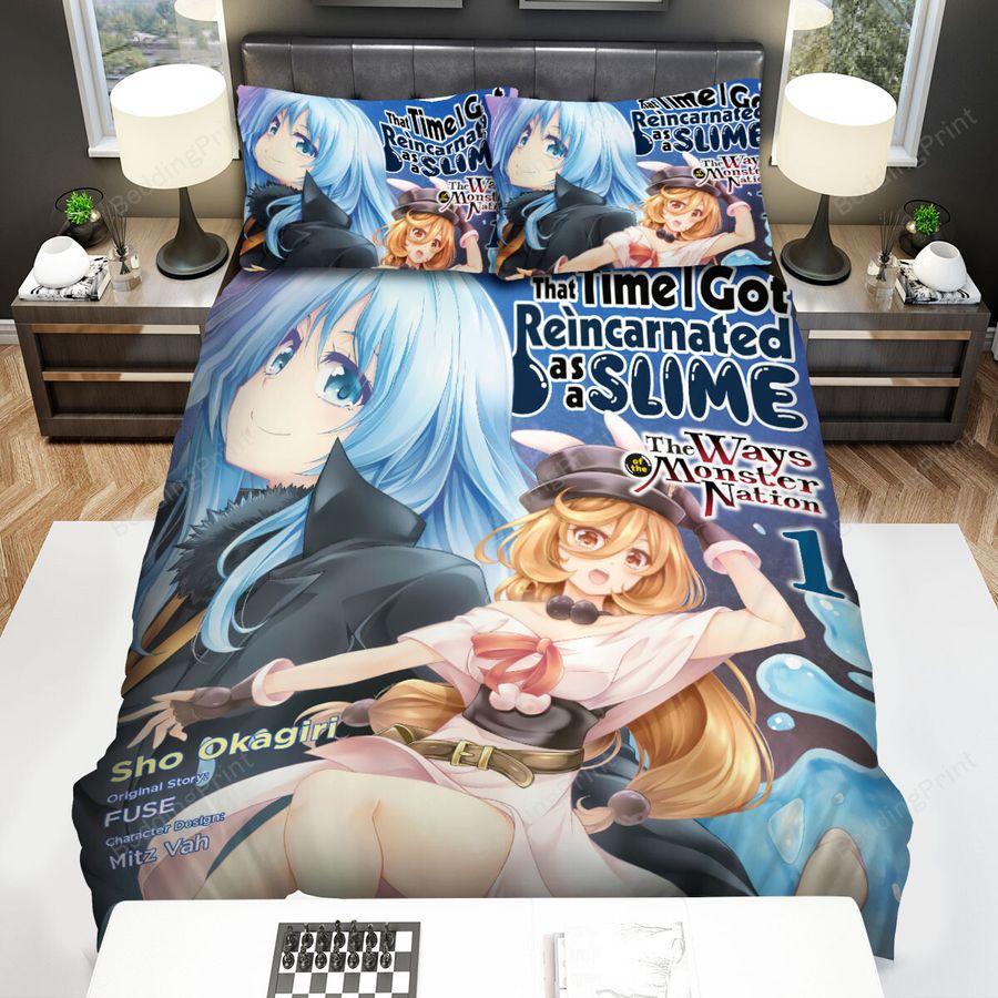 That Time I Got Reincarnated As A Slime (2018) The Ways Minster Nation Chapter 1 Movie Poster Bed Sheets Spread Comforter Duvet Cover Bedding Sets