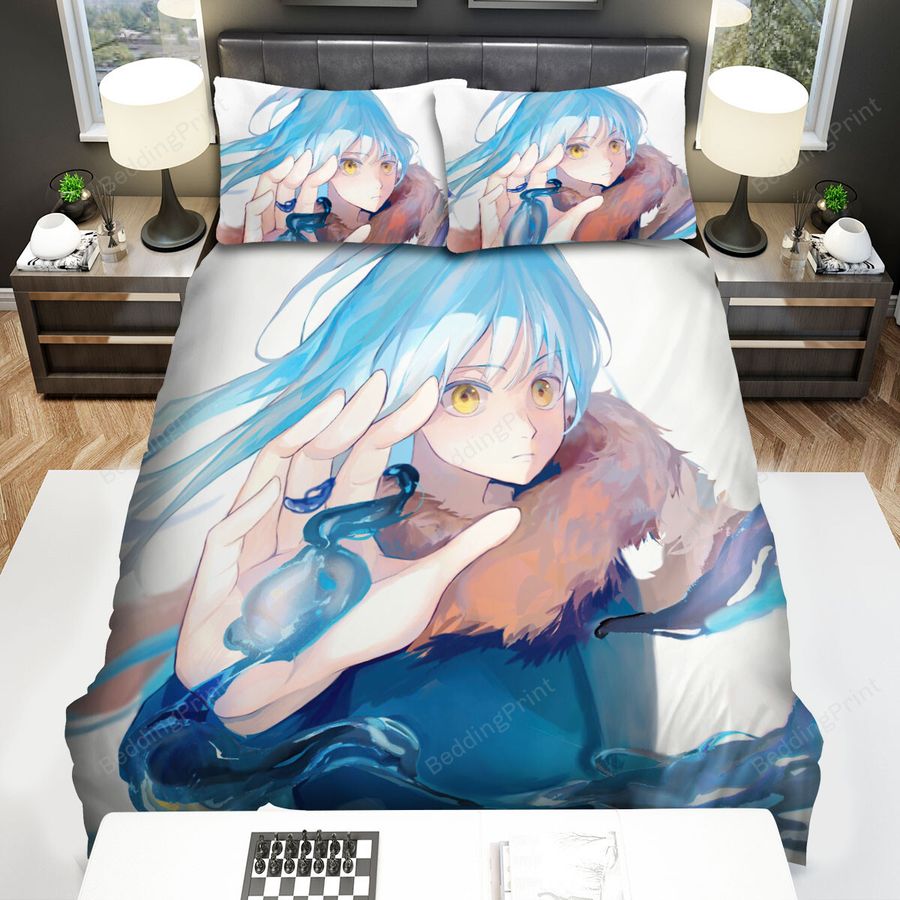 That Time I Got Reincarnated As A Slime (2018) Water Movie Poster Bed Sheets Spread Comforter Duvet Cover Bedding Sets