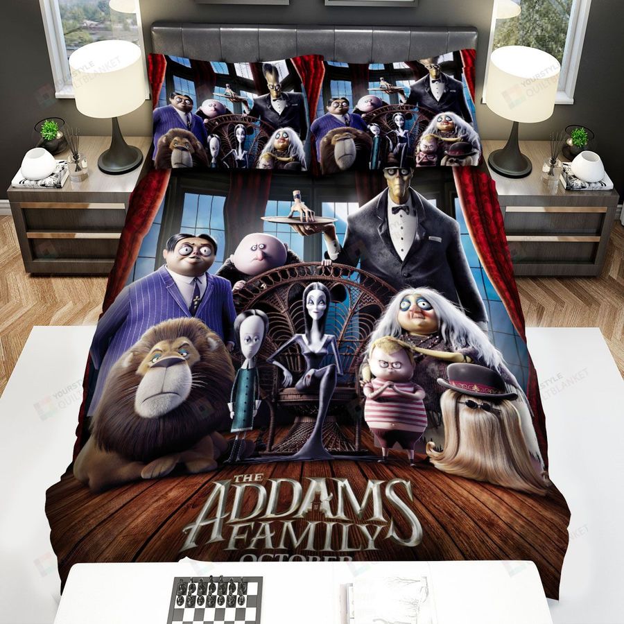 The Addams Family Movie Poster 1 Bed Sheets Spread Comforter Duvet Cover Bedding Sets