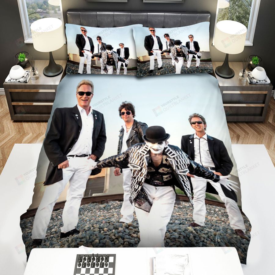 The Adicts Band Pose With The Sky Background Bed Sheets Spread Comforter Duvet Cover Bedding Sets