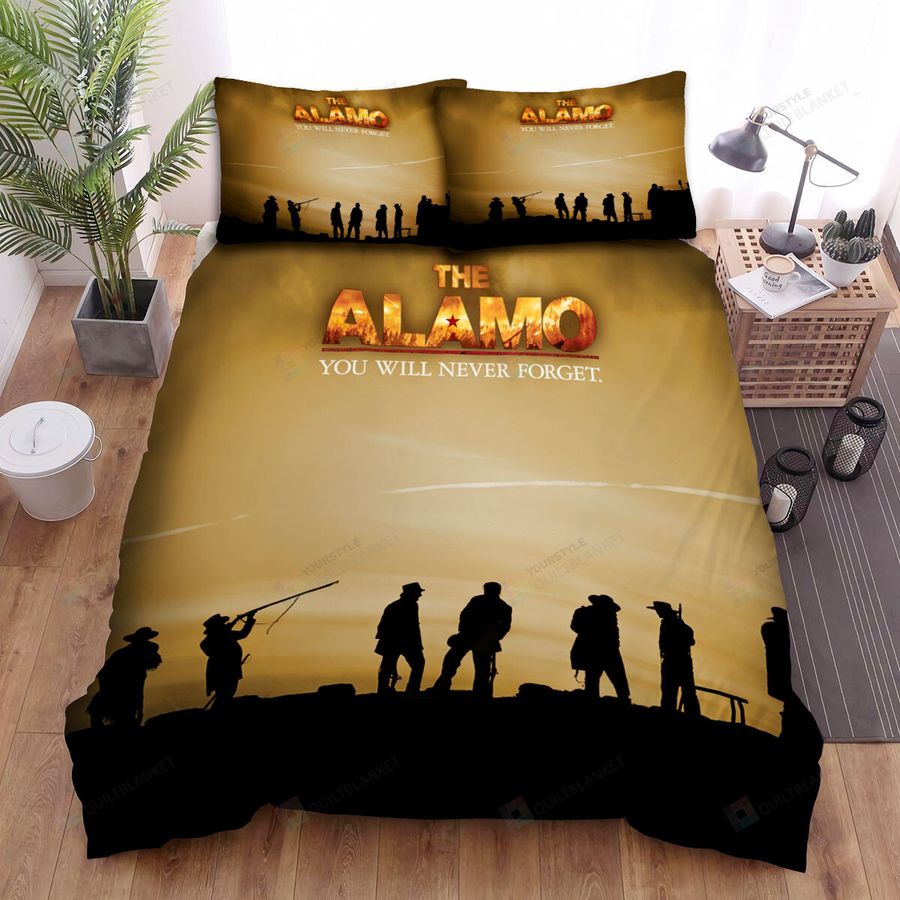 The Alamo Wallpaper Sunset Bed Sheets Spread Comforter Duvet Cover Bedding Sets