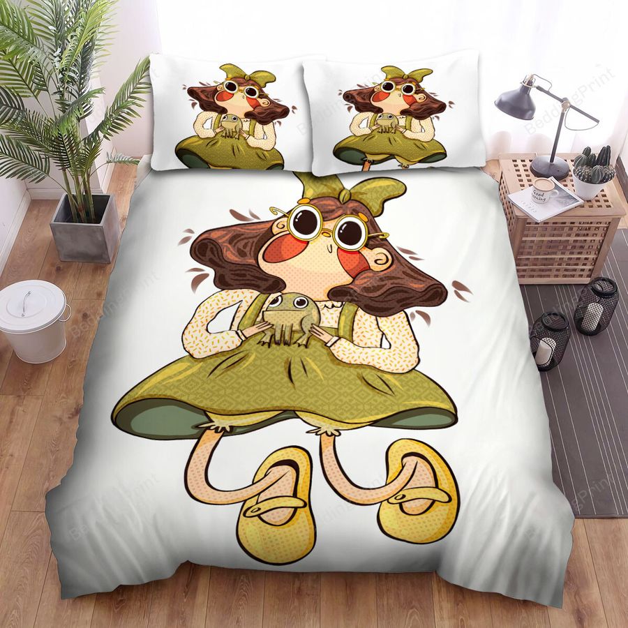 The Amphibians - She Is Carrying A Frog Bed Sheets Spread Duvet Cover Bedding Sets