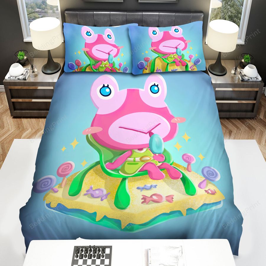 The Amphibians - The Frog And The Light Butterfly Bed Sheets Spread Duvet Cover Bedding Sets