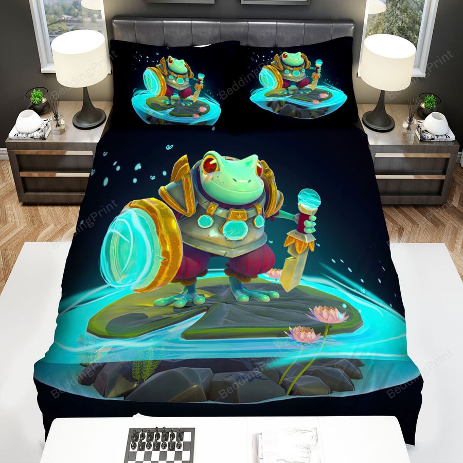 The Amphibians - The Frog In His Armor Bed Sheets Spread Duvet Cover Bedding Sets