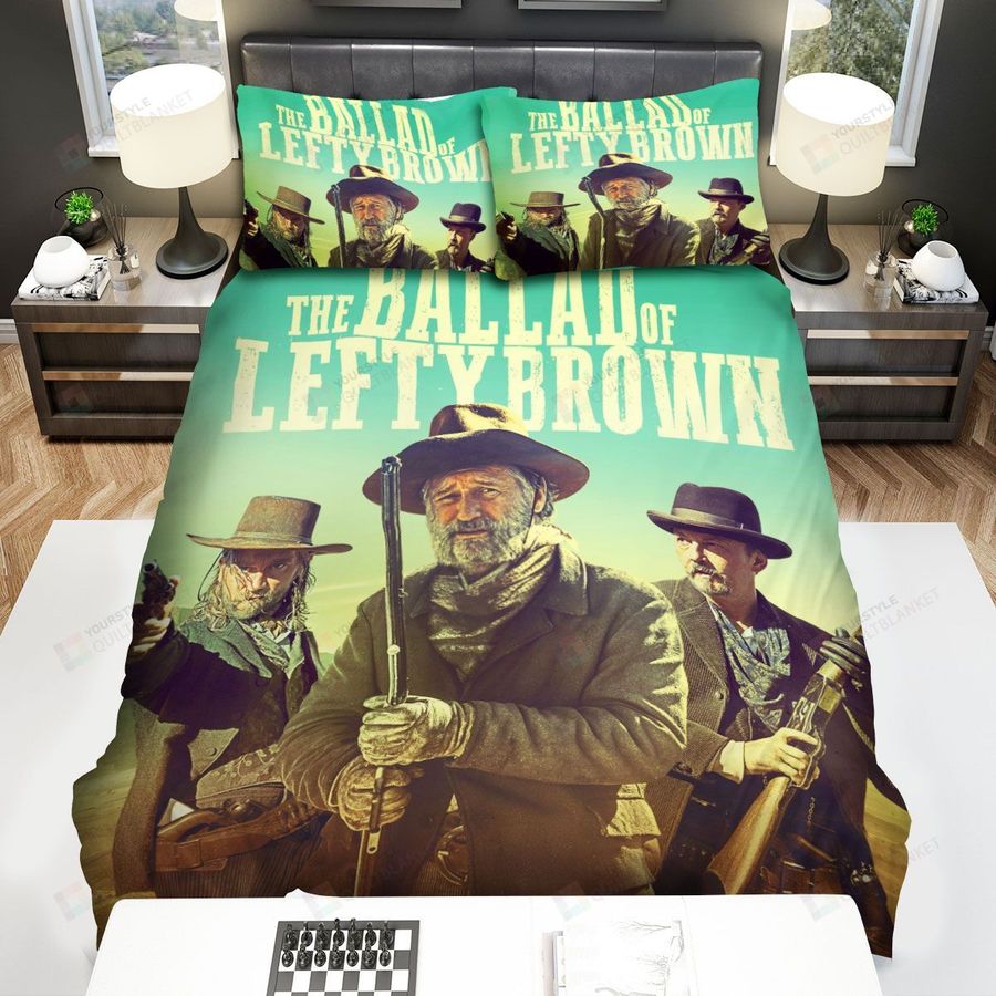 The Ballad Of Lefty Brown (2017) Movie Poster Theme Bed Sheets Spread Comforter Duvet Cover Bedding Sets