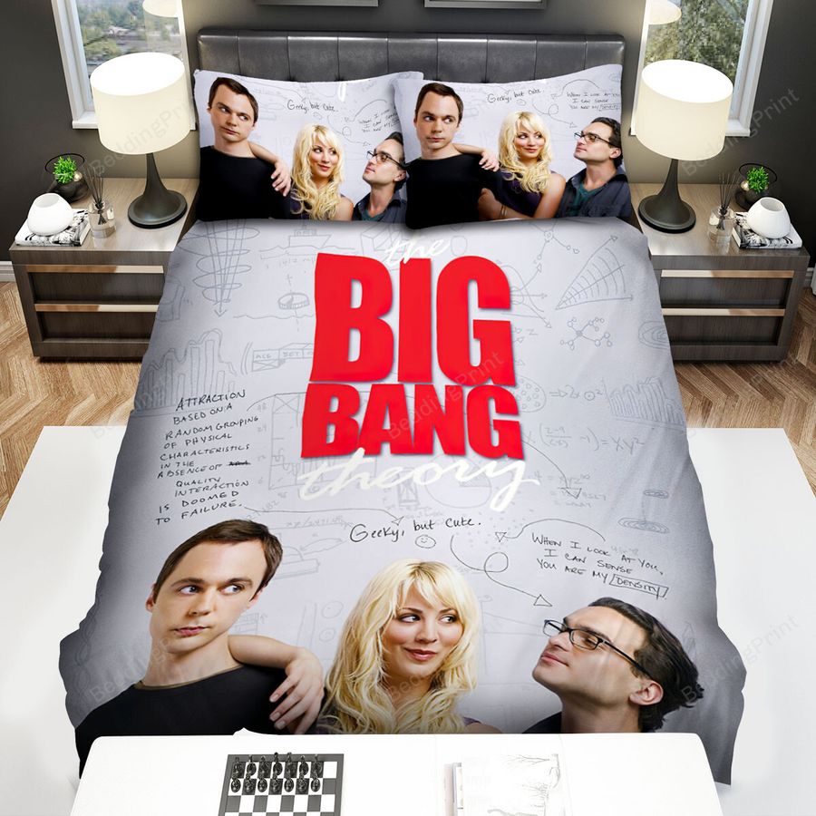 The Big Bang Theory (2007–2019) Movie Poster Artwork 2 Bed Sheets Spread Comforter Duvet Cover Bedding Sets