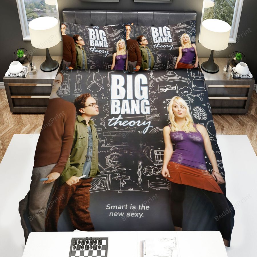 The Big Bang Theory (2007–2019) Smart Is The New Sexy Bed Sheets Spread Comforter Duvet Cover Bedding Sets